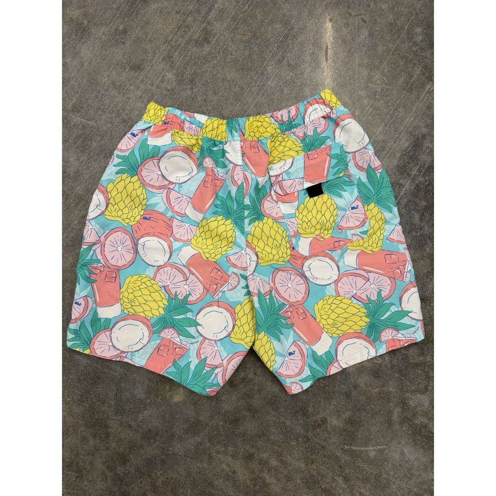 Vineyard Vines Men's Size S Tropical Pineapple Swim Trunks Board Shorts Lined - Picture 7 of 8
